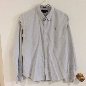 Ralph Lauren Blue Pin StripeButton Down